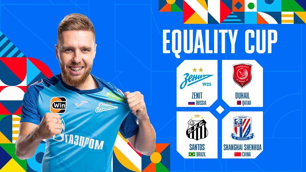 Copa da Igualdade: Zenit enfrentará o Santos, Shanghai Shenhua e o Al-Duhail